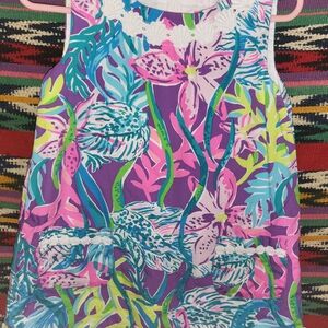 Lily Pulitizer Colorful Tropical Kids Dress With Unique Details And Pockets